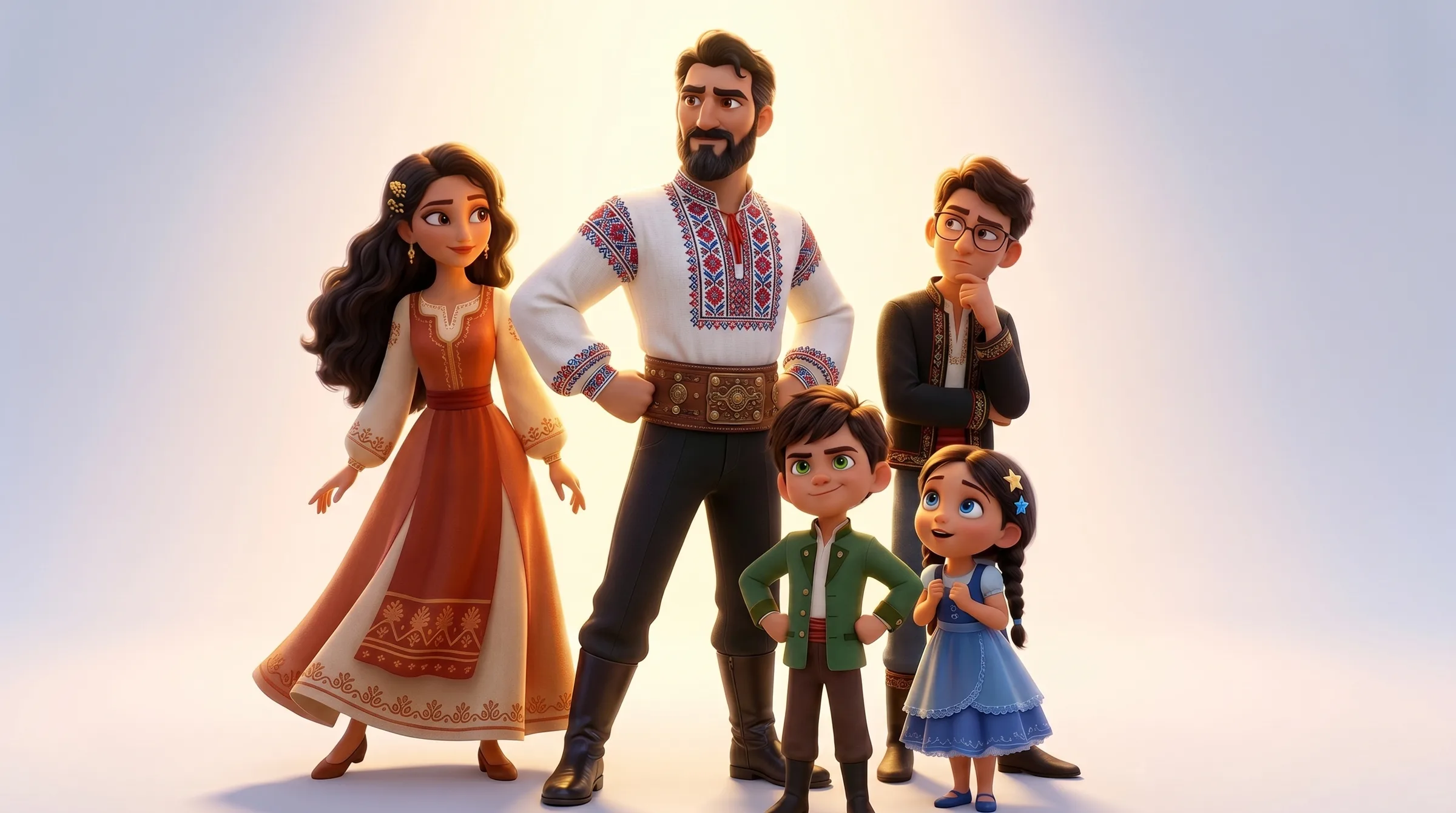 Familia Raicu — Remi, Ariana, Igor, Constantin și Ulla